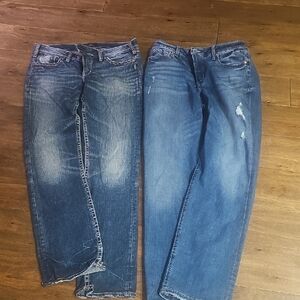 Silver Jeans Women's Boot Cut in Dark and Light Blue